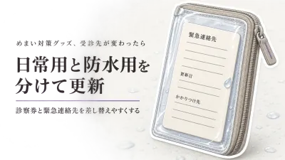 春の新生活にカードケース・防水カードホルダー5選｜受診先と緊急連絡先を差し替えやすくする